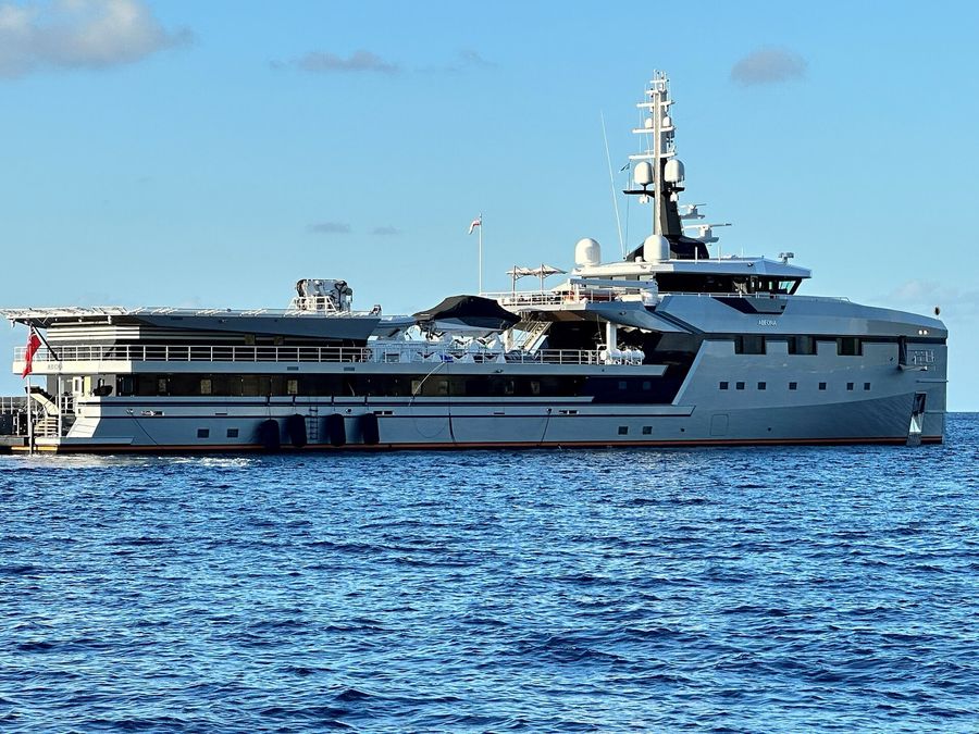 The superyacht Abeona