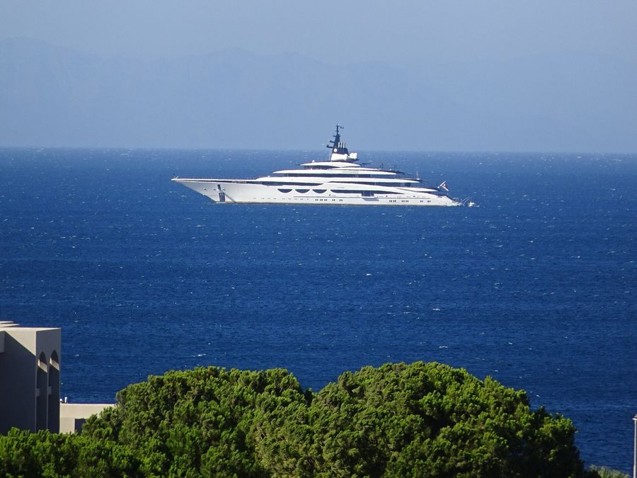 The superyacht Lady Jorgia (ex AHPO)