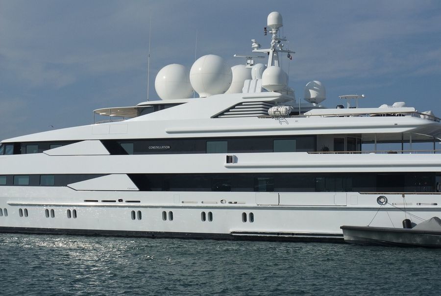 The superyacht Constellation