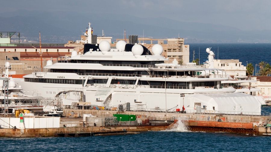 The superyacht Katara