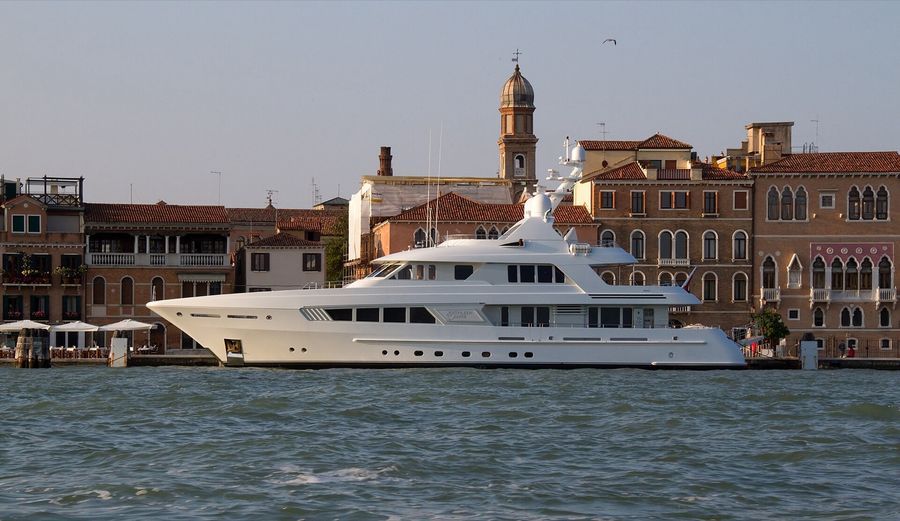 The superyacht Kathleen Anne