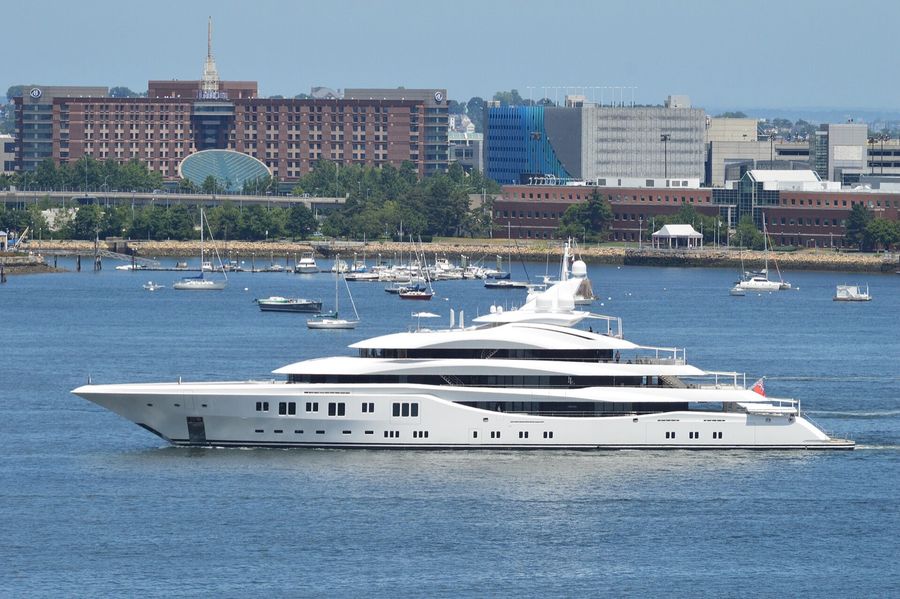 The superyacht Lady Lara